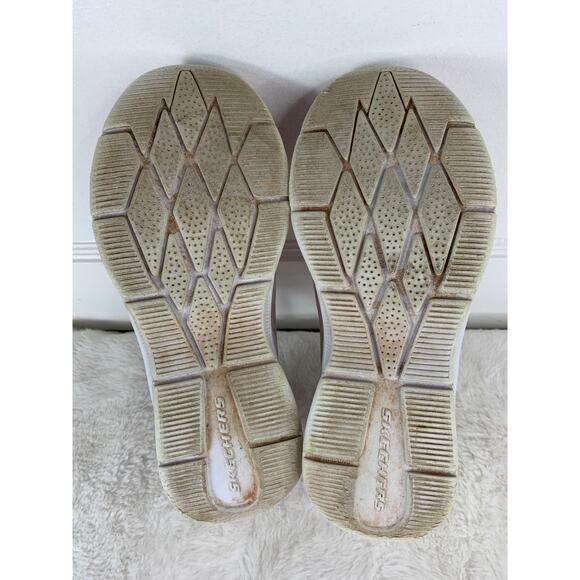 Skechers Microspec Max Light Pink Sneakers Elastic Laces Youth Size 2 - Picture 6 of 8